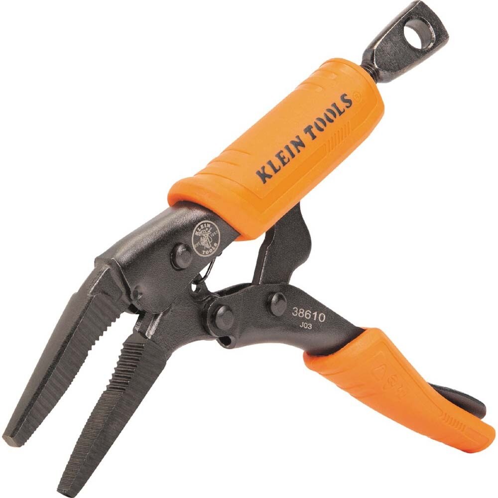 Klein 38610 Long Nose Locking Pliers, 4-Inch