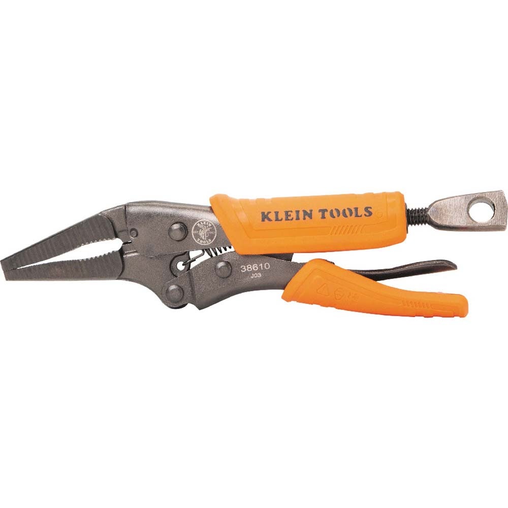 Klein 38610 Long Nose Locking Pliers, 4-Inch