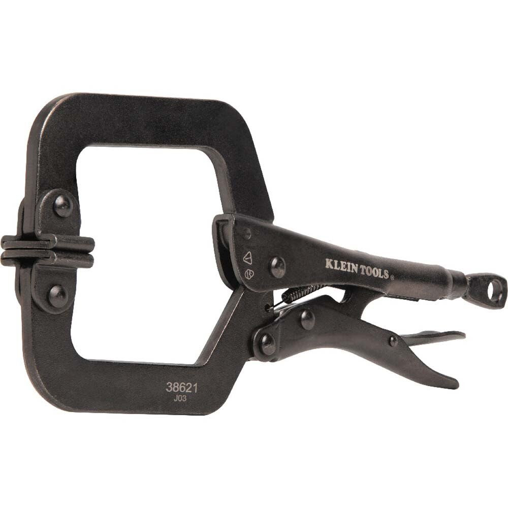 Klein 38621 C-Clamp Locking Pliers With Swivel Jaws, 9-Inch