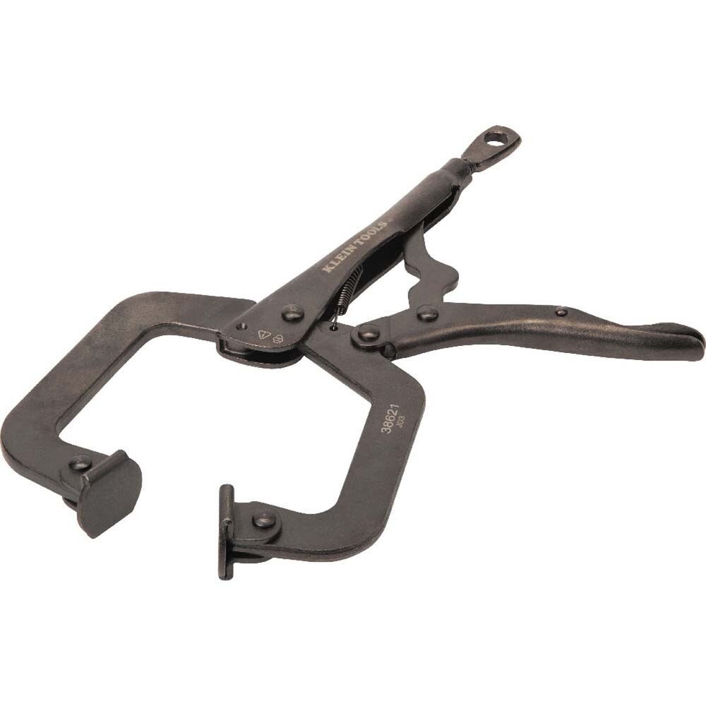 Klein 38621 C-Clamp Locking Pliers With Swivel Jaws, 9-Inch