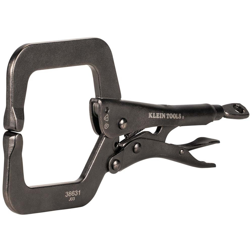 Klein 38631 C-Clamp Locking Pliers With Standard Jaws, 9-Inch