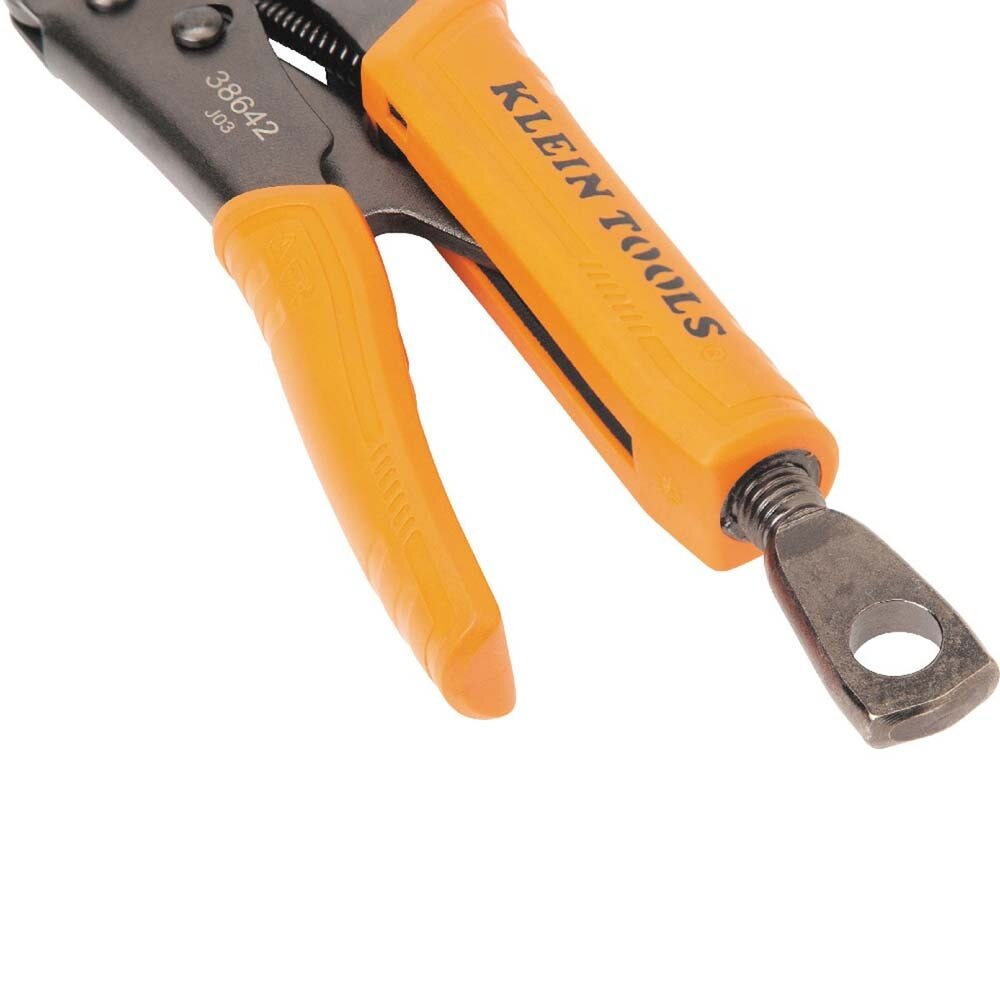 Klein 38642 Straight Jaw Locking Pliers, 10-Inch