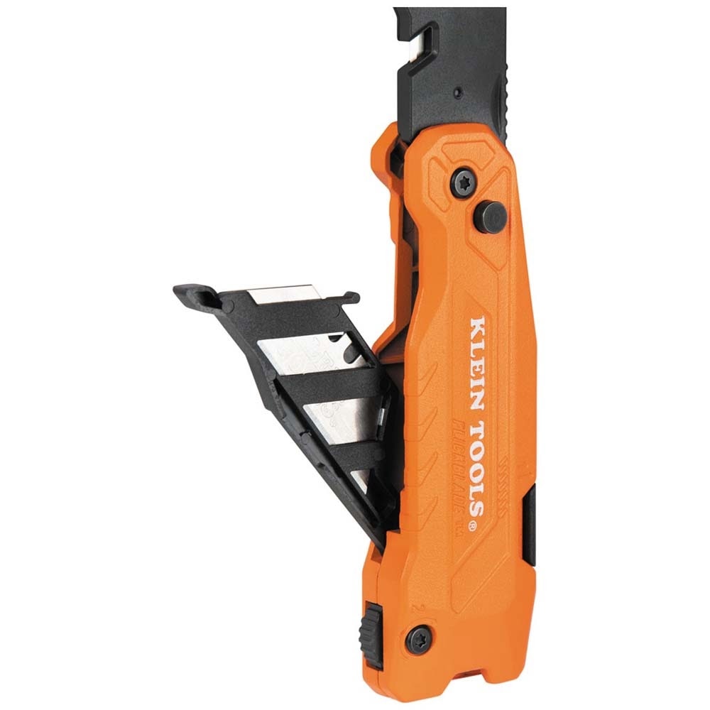 Klein 44306 FLICKBLADE 2-in-1 Utility Knife / Scraper with Blade Storage