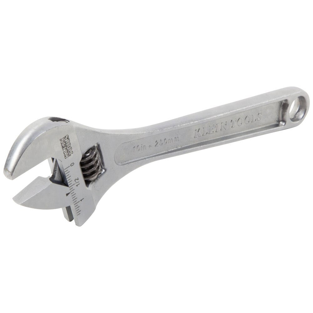 Klein Tools 507-10 Adjustable Wrench, Extra-Capacity, 10"