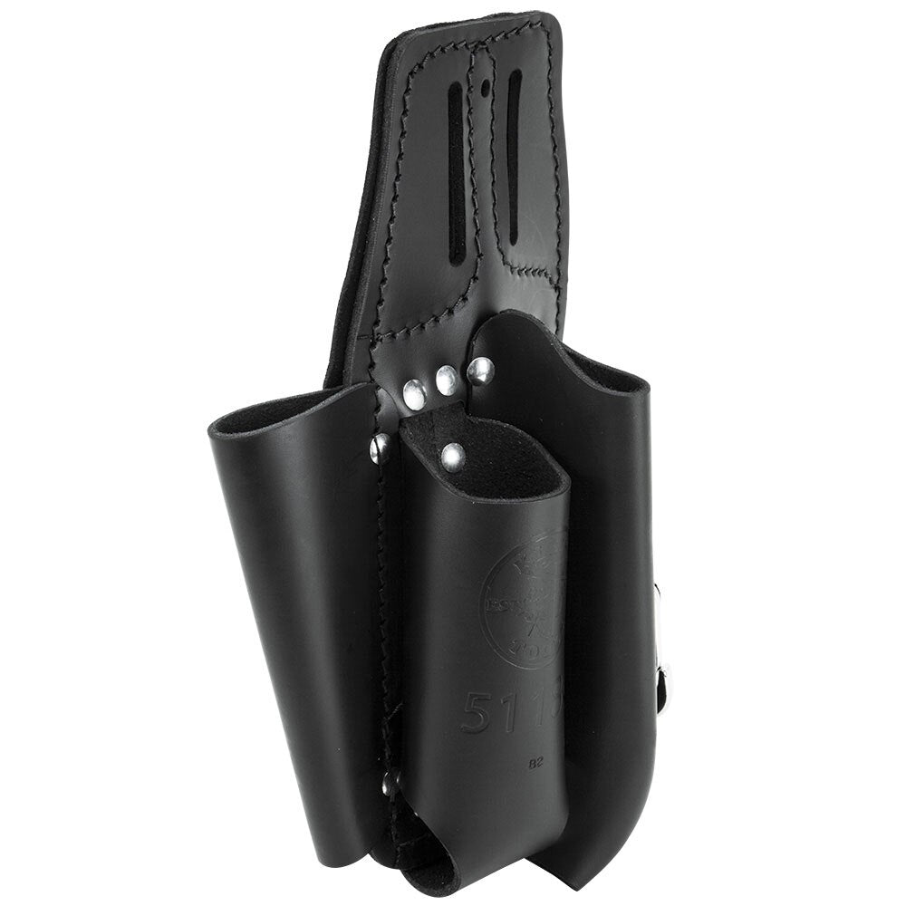 Klein Tools 5118C Black Leather Tool Pouch for Belts