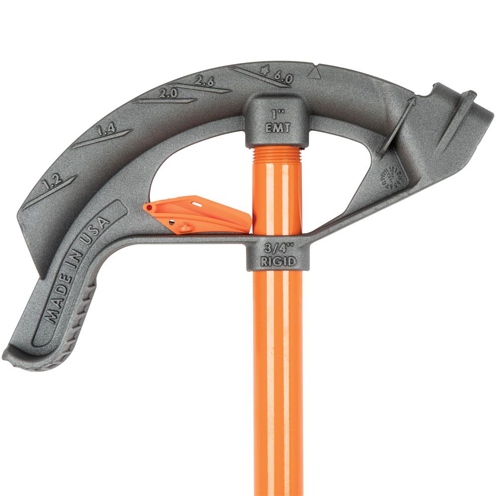 Klein 51605 Iron Conduit Bender Full Assembly, 1" EMT with Angle Setter