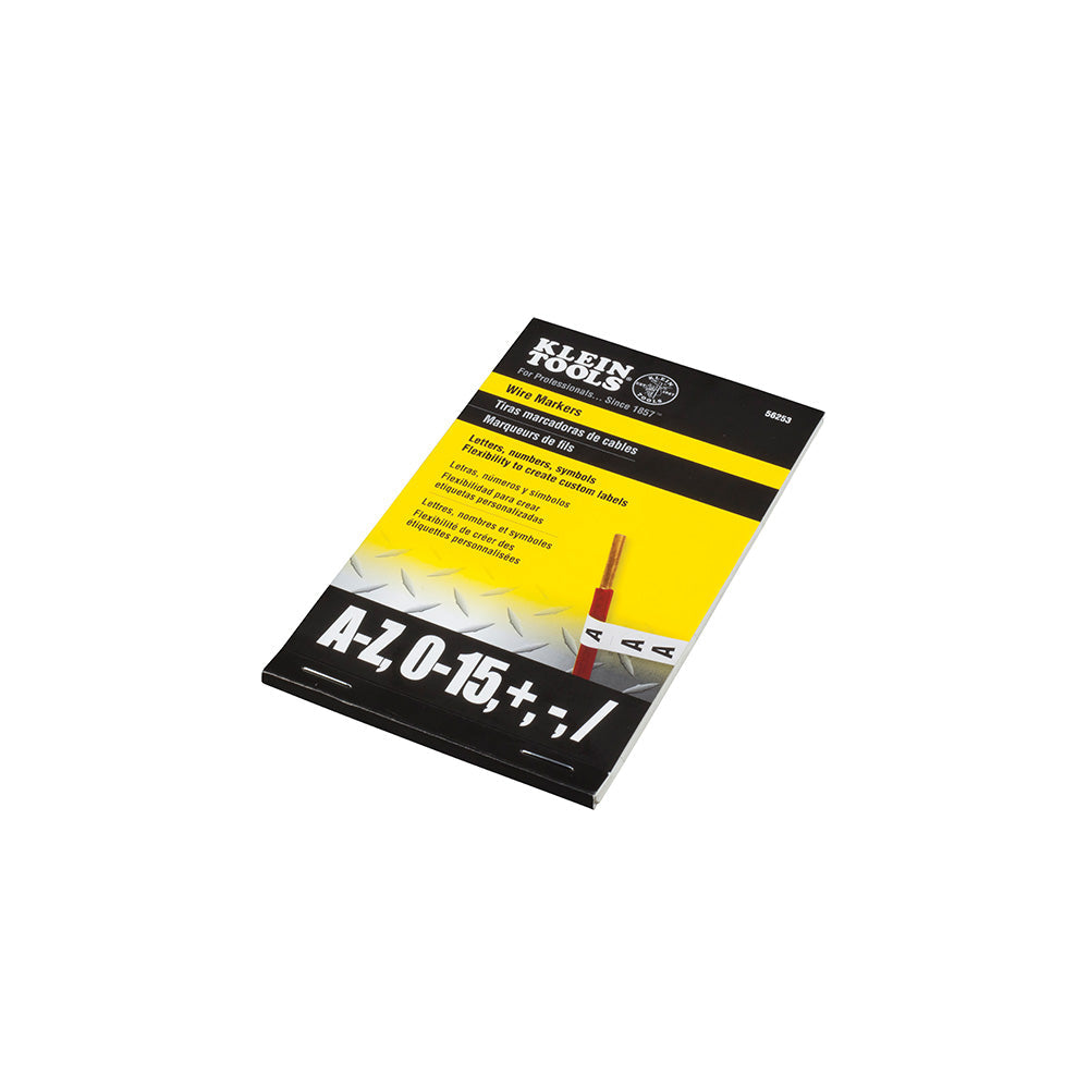 Klein 56253 Wire Markers-Black Letters, Numbers and Symbols