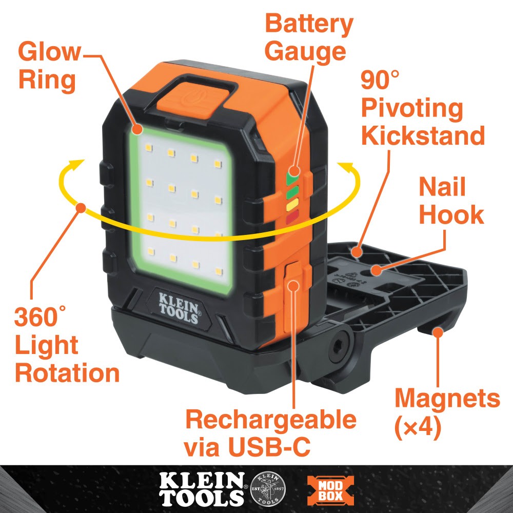 Klein 56416 MODbox Rechargeable Area Light