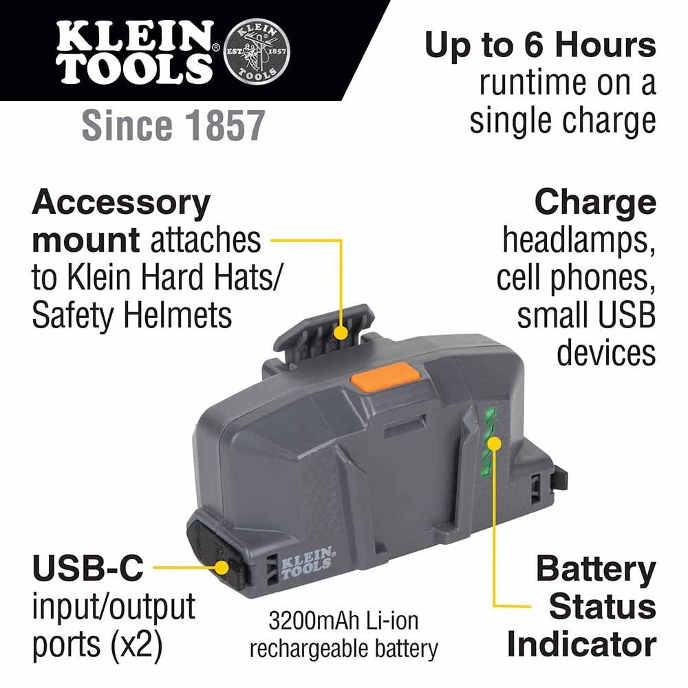 Klein 60155 Cooling Fan for Hard Hat and Safety Helmet