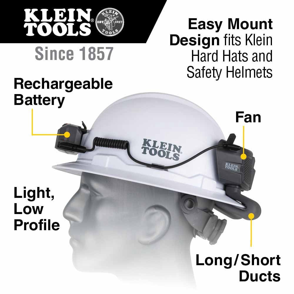 Klein 60155 Cooling Fan for Hard Hat and Safety Helmet