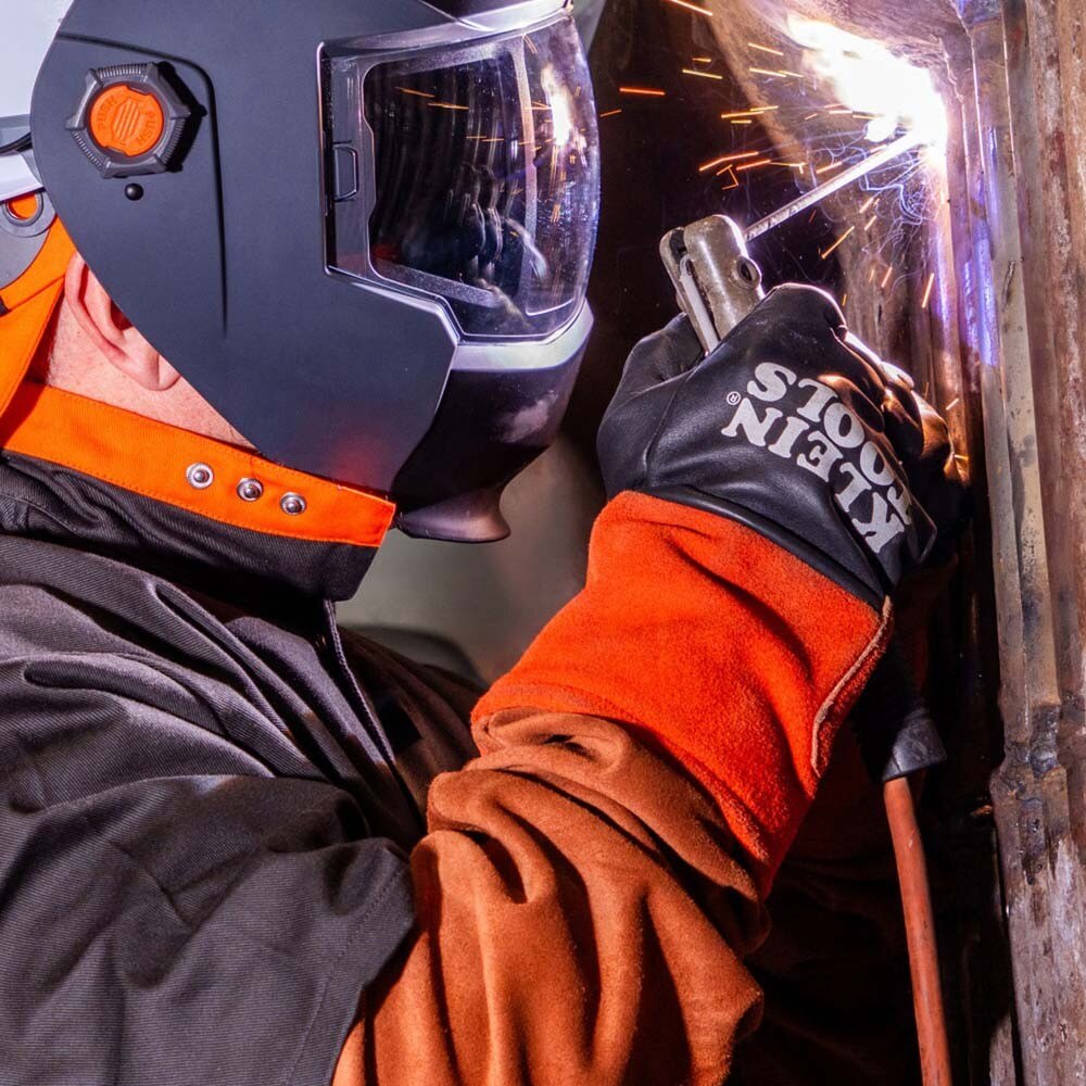 Klein 60834 Flame-Resistant Leather Welding Sleeves