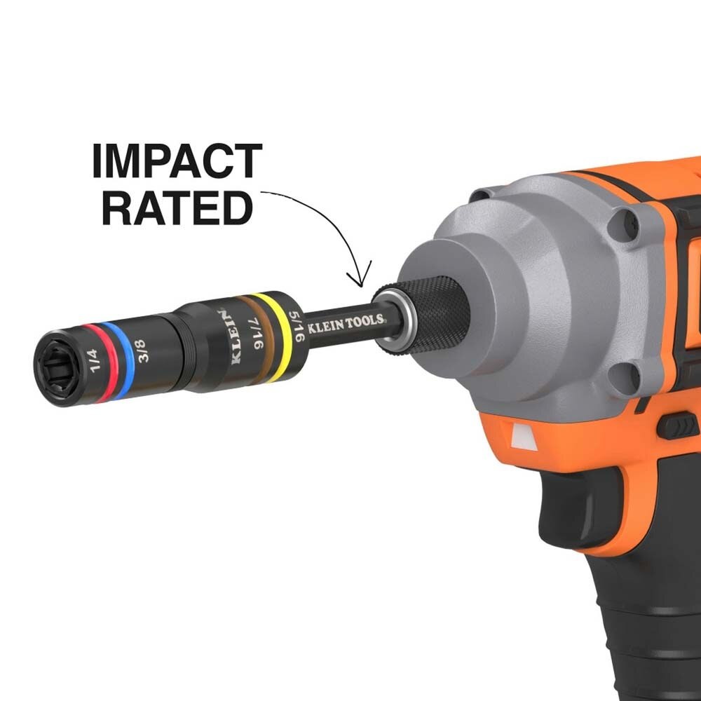 Klein 651QS Quad-4 Deep-Well Heavy-Duty Impact Flip Socket, SAE