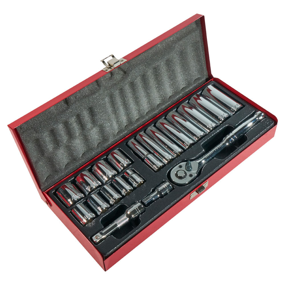 Klein Tools 65508 3/8" Drive Socket Wrench Set, 20-Piece