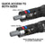 Klein 656QS KNECT Quad-24 Heavy-Duty Impact Flip Sockets, SAE and Metric, 9-Piece