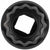 Klein 66090 2-In-1 Slotted Impact Socket Set, 12-Point, 6-Piece