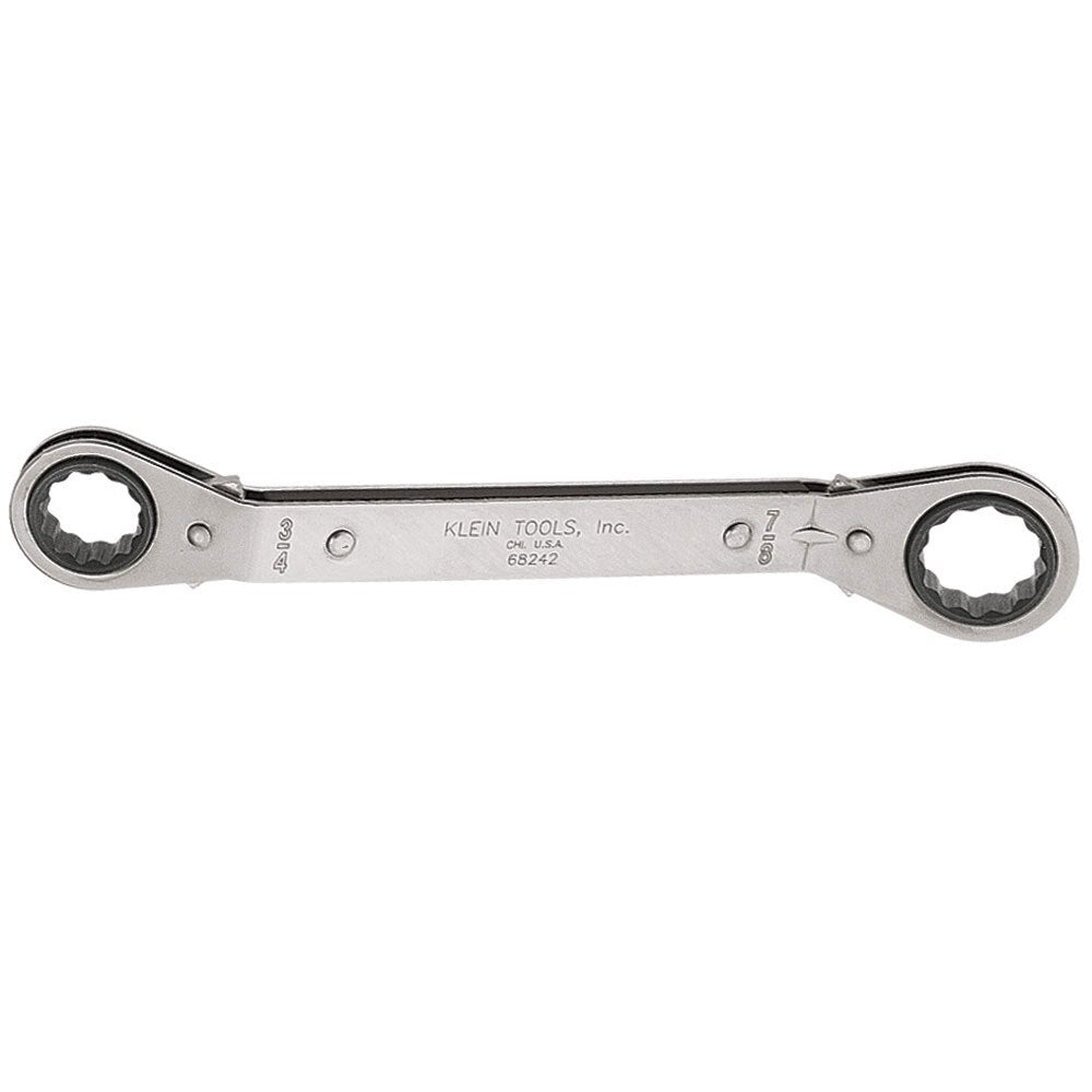 Klein Tools 68242 Reversible Ratcheting Box Wrench, 3/4 x 7/8"