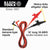 Klein 69367 Heavy-Duty Alligator Clip Test Leads, 10'