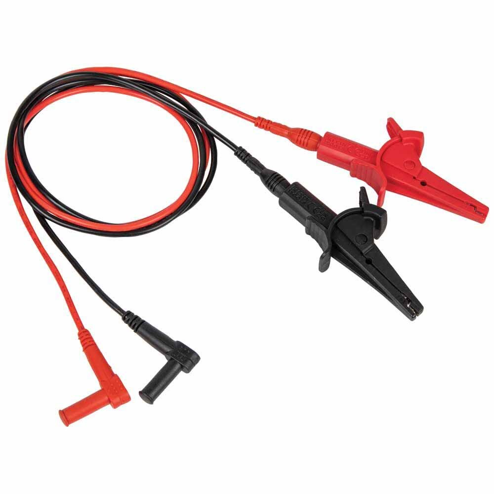 Klein 69381 Heavy-Duty Alligator Clip Test Leads, 3'