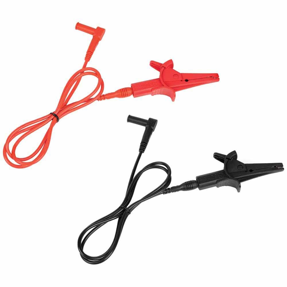 Klein 69381 Heavy-Duty Alligator Clip Test Leads, 3'