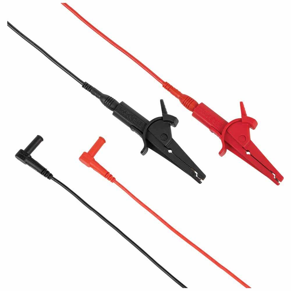 Klein 69381 Heavy-Duty Alligator Clip Test Leads, 3'
