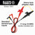 Klein 69381 Heavy-Duty Alligator Clip Test Leads, 3'
