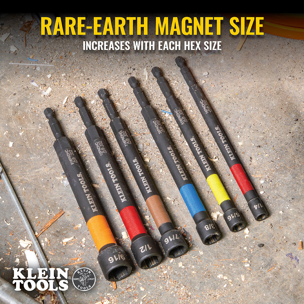 Klein 716PNDC 7/16" Magnetic Color-Coded Power Nut Setter