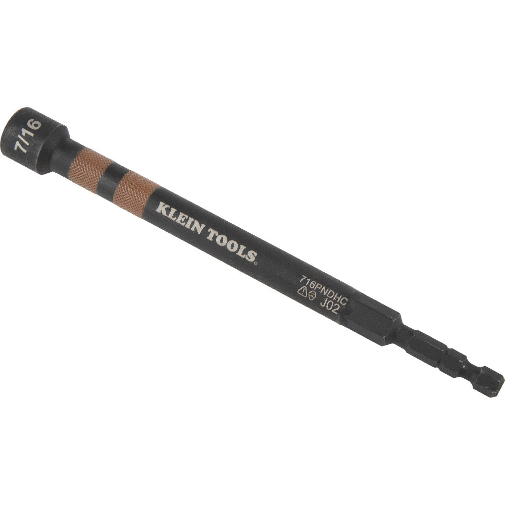 Klein 716PNDHC 7/16" Hollow Magnetic Color-Coded Power Nut Driver