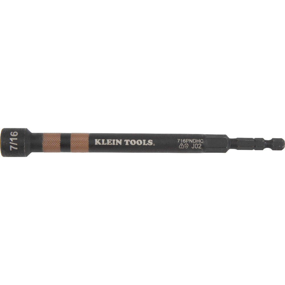 Klein 716PNDHC 7/16" Hollow Magnetic Color-Coded Power Nut Driver