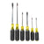 Klein Tools 85074 Screwdriver Set, Slotted and Phillips, 6-Piece