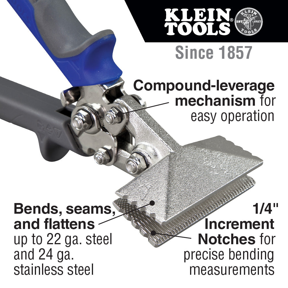 Klein 86522 Straight Hand Seamer, 3"