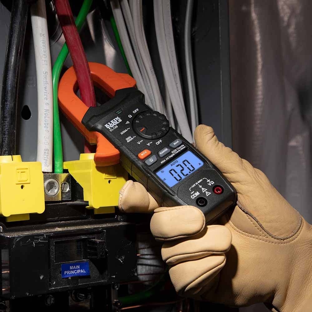 Klein CL120 Digital Clamp Meter, AC Auto-Ranging 400 Amp