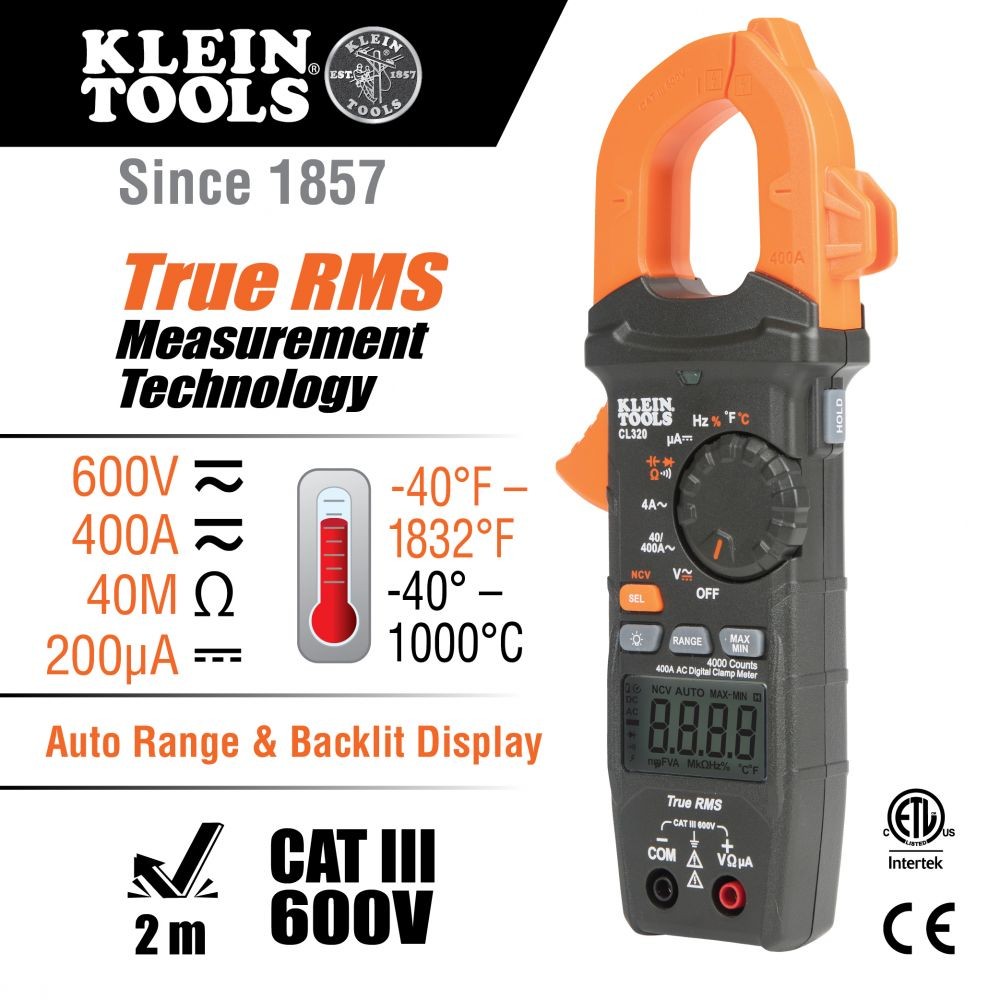 Klein CL320KIT HVAC Electrical Test Kit