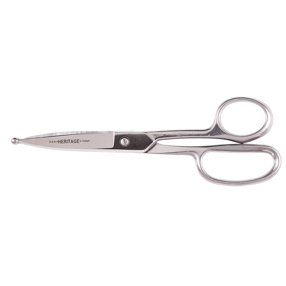 Klein G758BP Straight Stainless Trimmer w/Ball Point, 8"