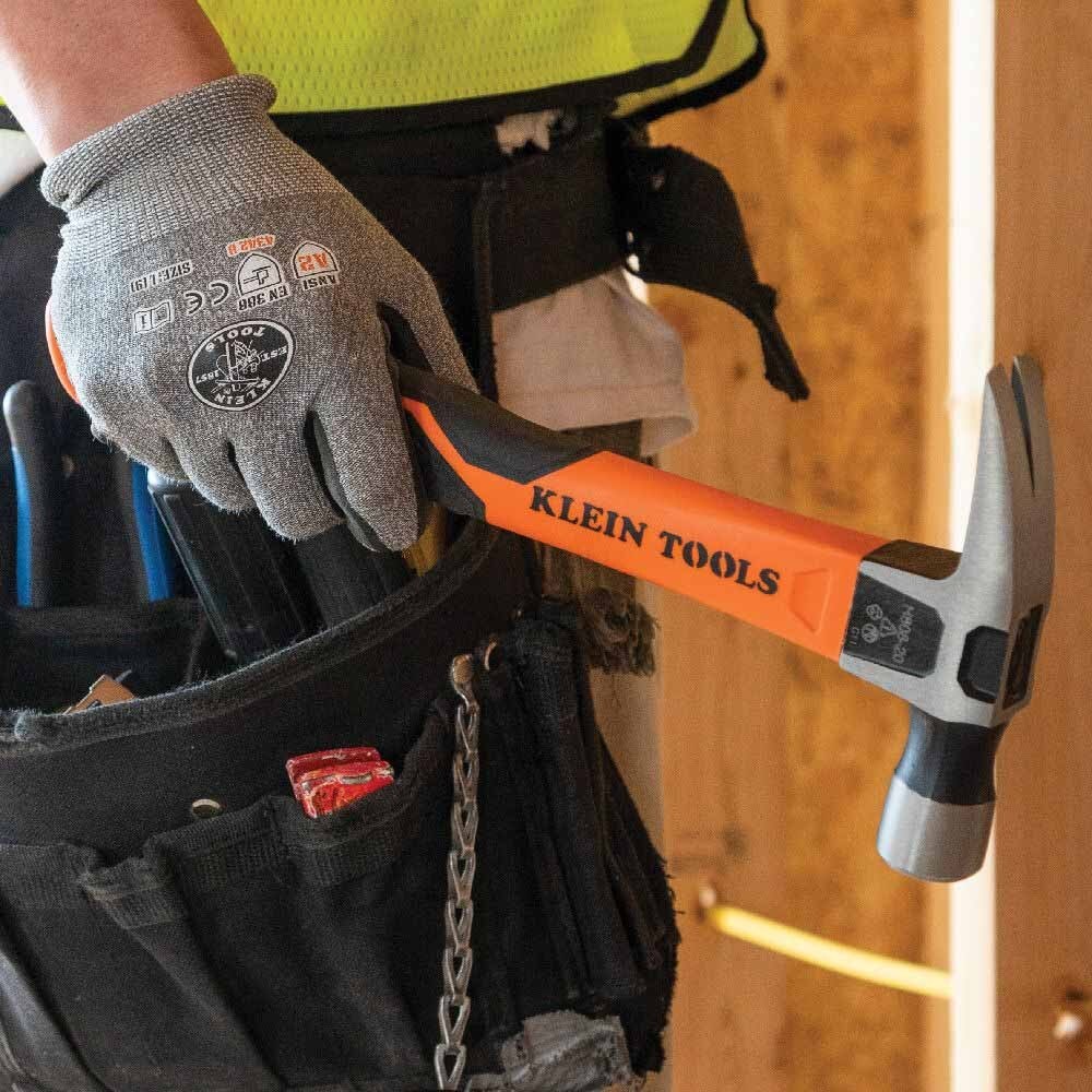 Klein H80718 Straight-Claw Hammer, 18 oz, 15"