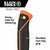 Klein H80718 Straight-Claw Hammer, 18 oz, 15"