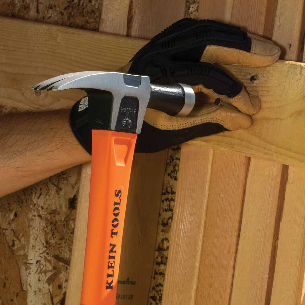 Klein H80718 Straight-Claw Hammer, 18 oz, 15"
