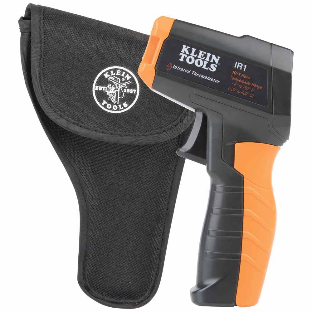 Klein IR1 Infrared Digital Thermometer with Targeting Laser, 10:1