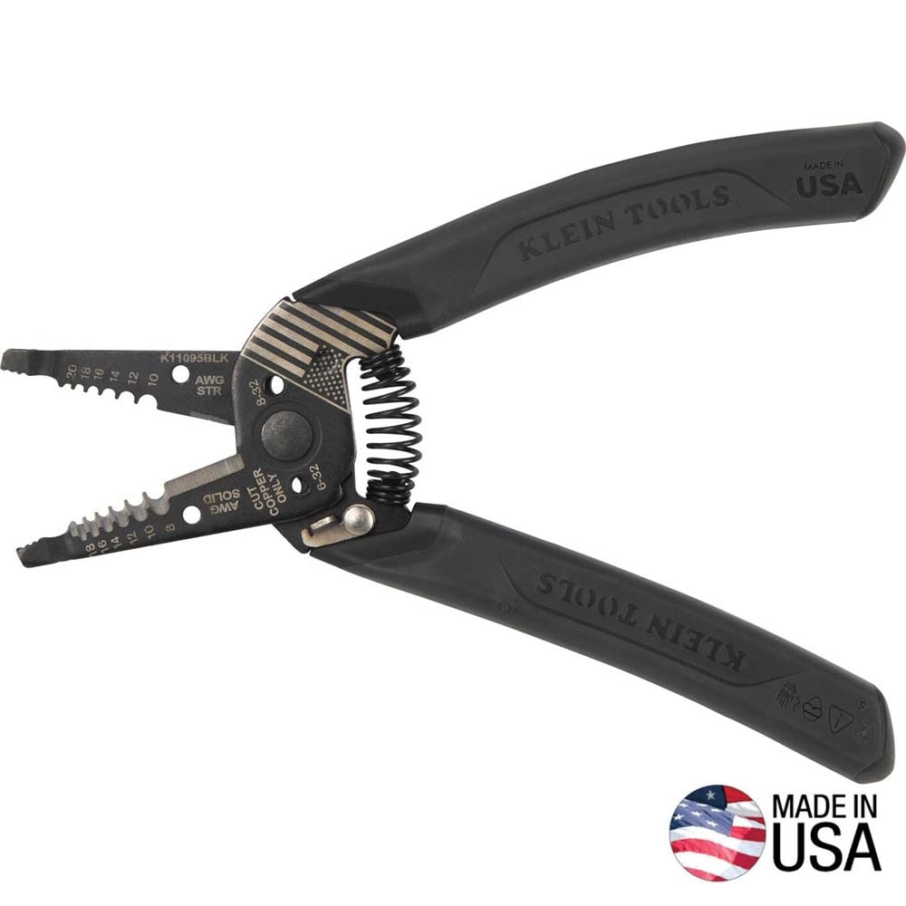 Klein K11095BLK Klein-Kurve Blackout Wire Stripper / Cutter, 8-20 AWG
