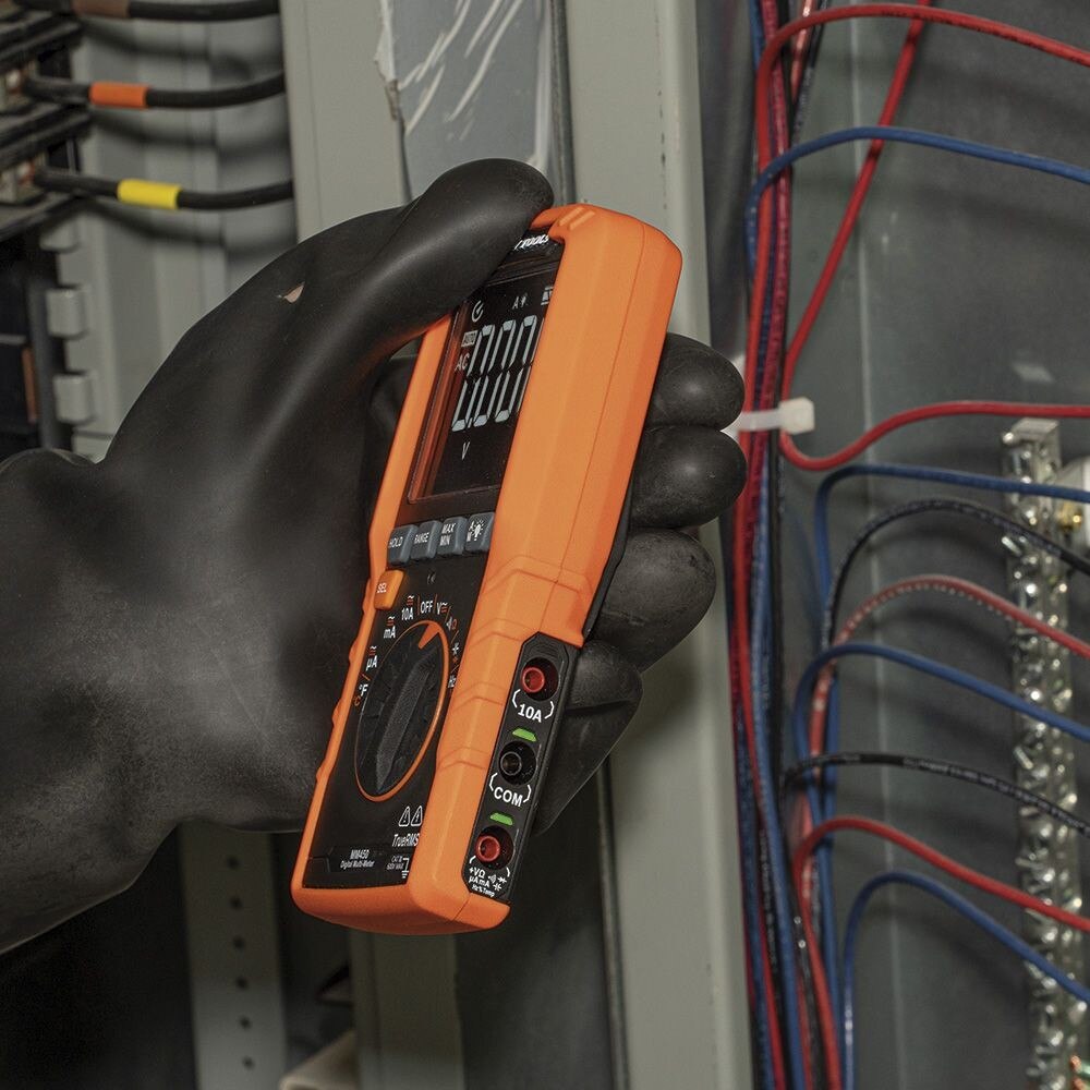 Klein MM450 Slim Digital Multimeter, TRMS Auto-Ranging, 600V, Temp