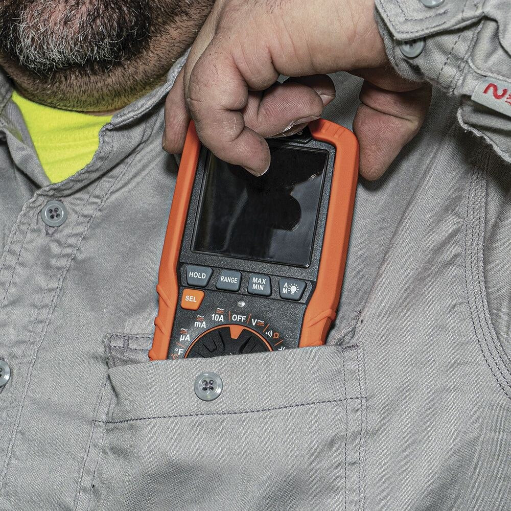 Klein MM450 Slim Digital Multimeter, TRMS Auto-Ranging, 600V, Temp
