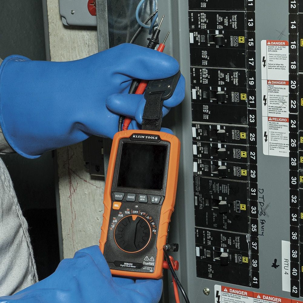 Klein MM450 Slim Digital Multimeter, TRMS Auto-Ranging, 600V, Temp