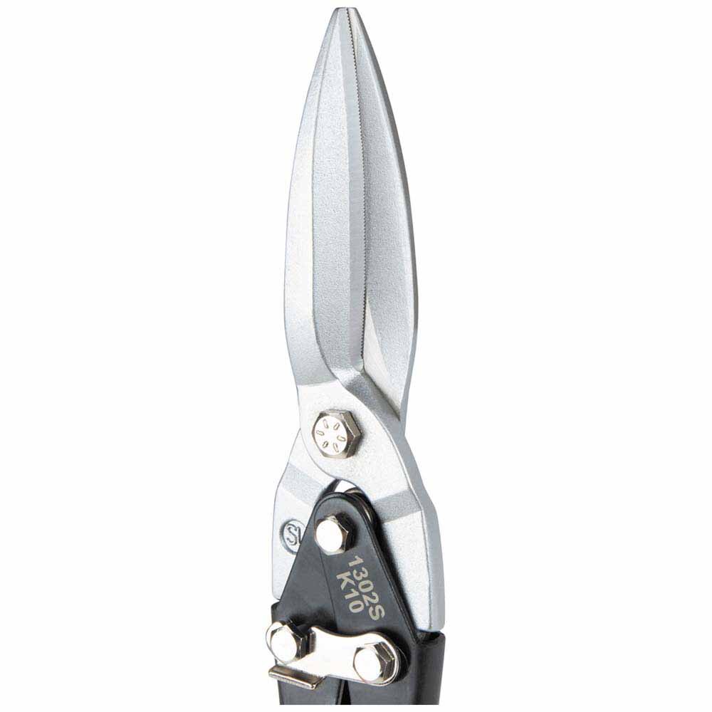 Klein 1302S Long Cut Aviation Snips, Straight