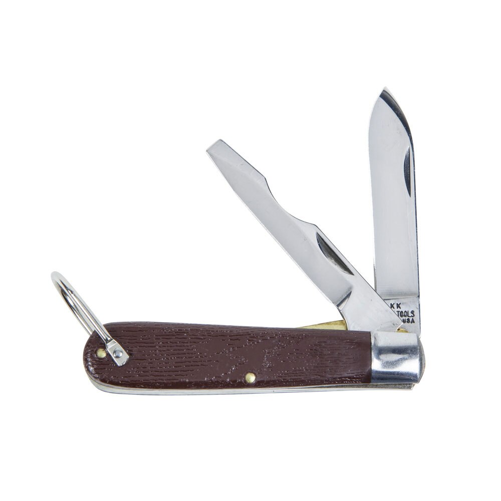 Klein Tools 1550-2 2 Blade Pocket Knife, Steel, 2-1/2"