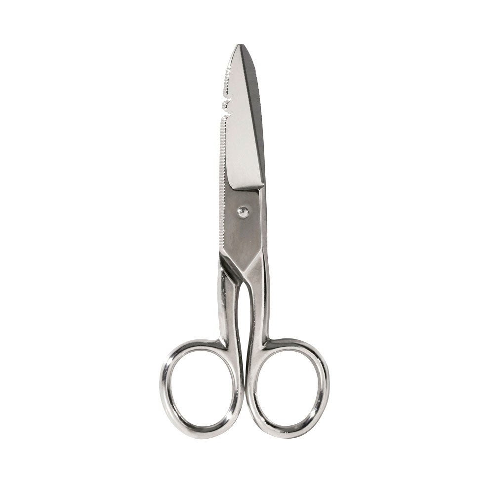 Klein 2100-7 Electrician's Scissors, Nickel Plated