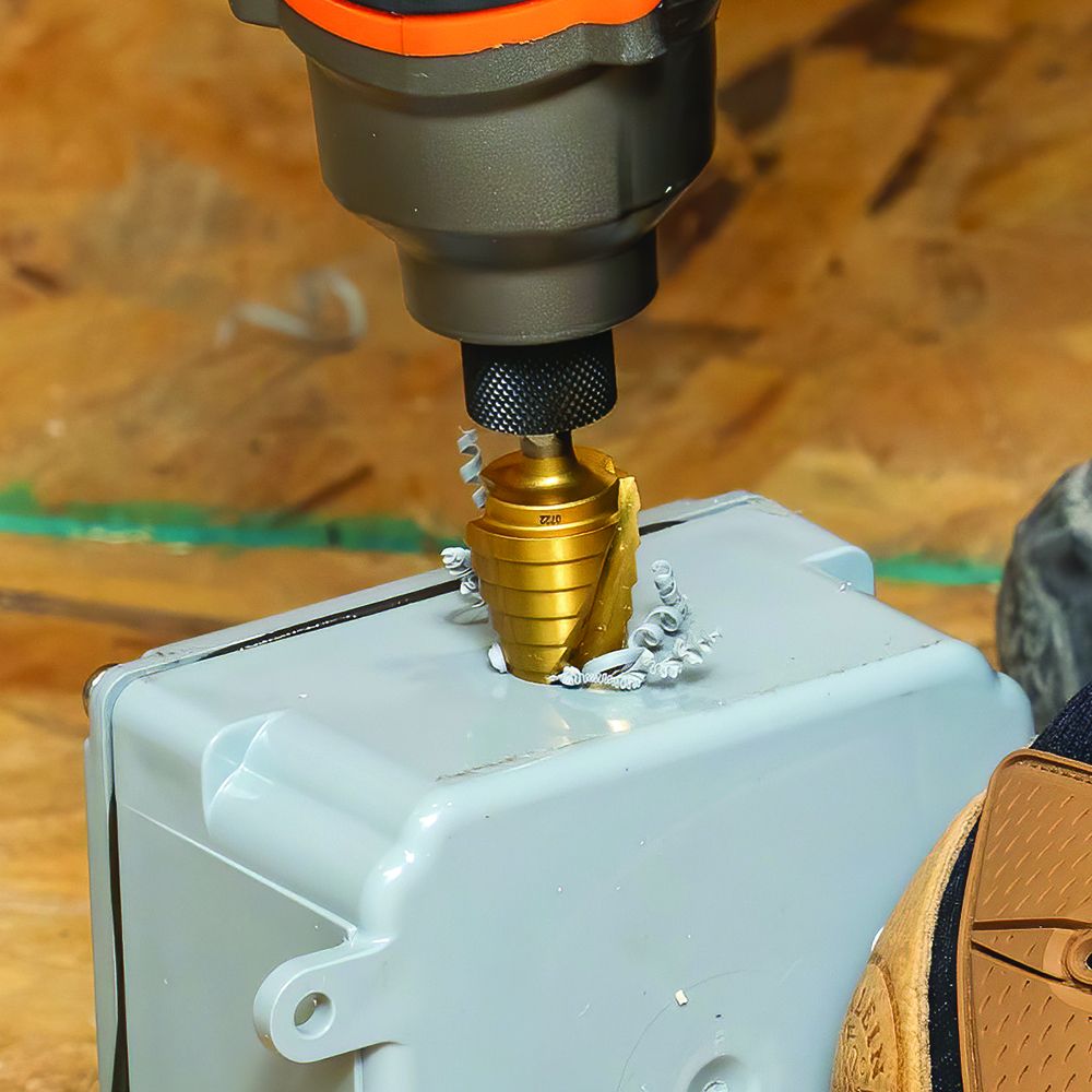 Klein 25963 Step Drill Bit, Spiral Double-Fluted, 1/4" to 3/4", VACO