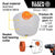 Klein 31101 Collapsible Hole Saw Dust Bowl