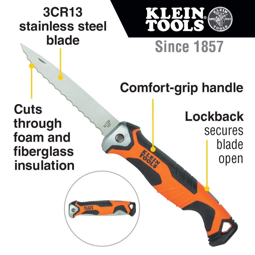 Klein 31733 Folding Insulation Cutter