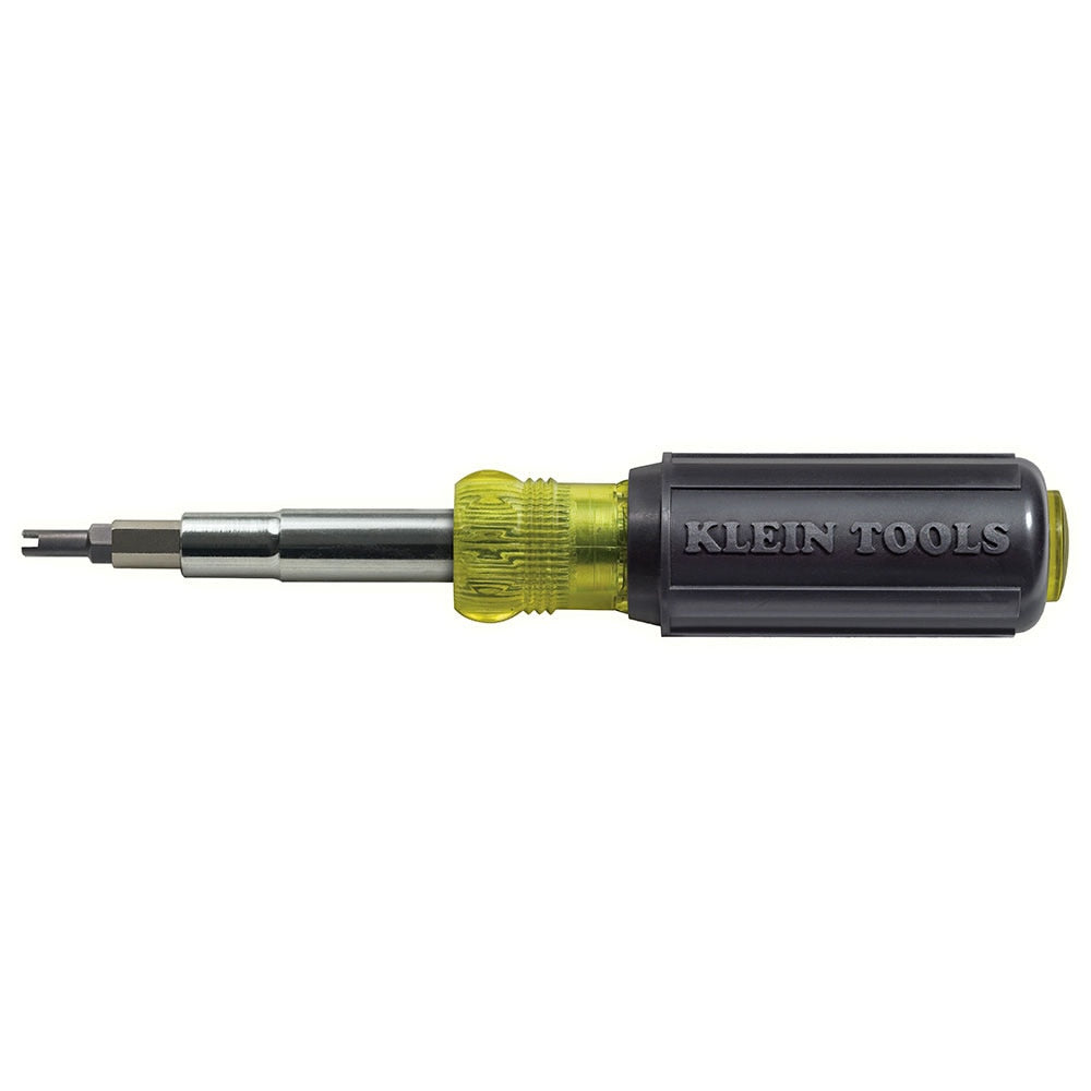 Klein Tools 32527 11 in 1 Screwdriver w Schrader Valve Remover (HVAC)