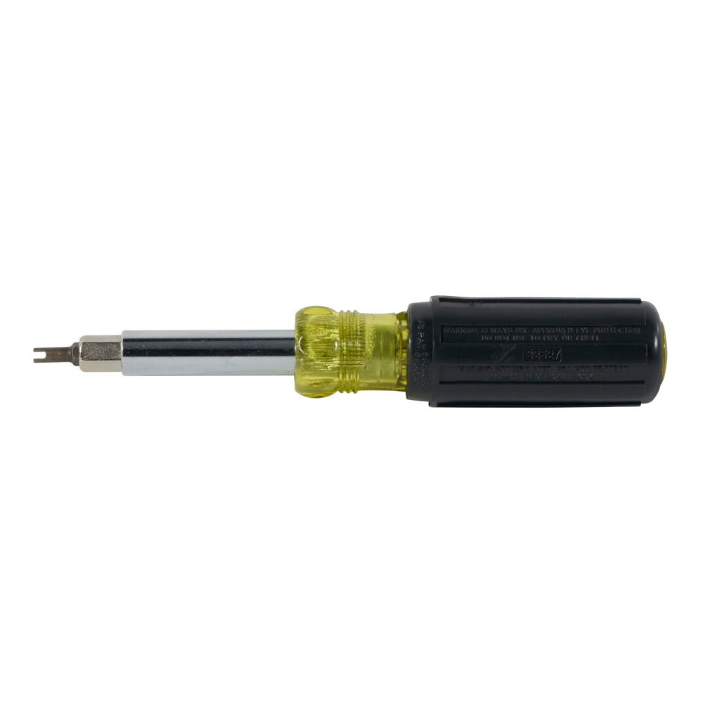Klein Tools 32527 11 in 1 Screwdriver w Schrader Valve Remover (HVAC)