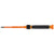 Klein 32581INS 2-in-1 Insulated Electronics Screwdriver, Phillips, Slotted Bits